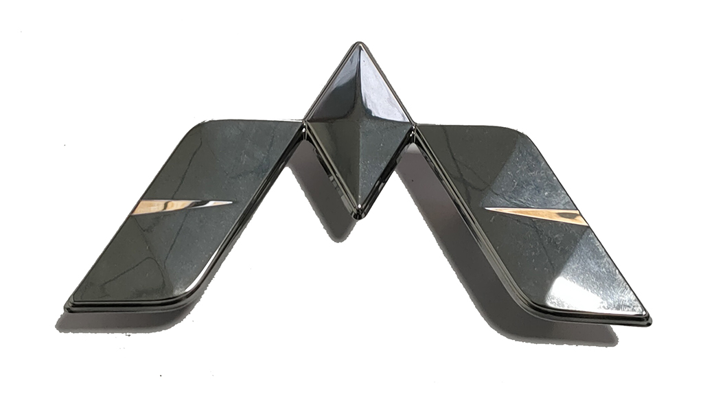 Automobile logo part electroplated